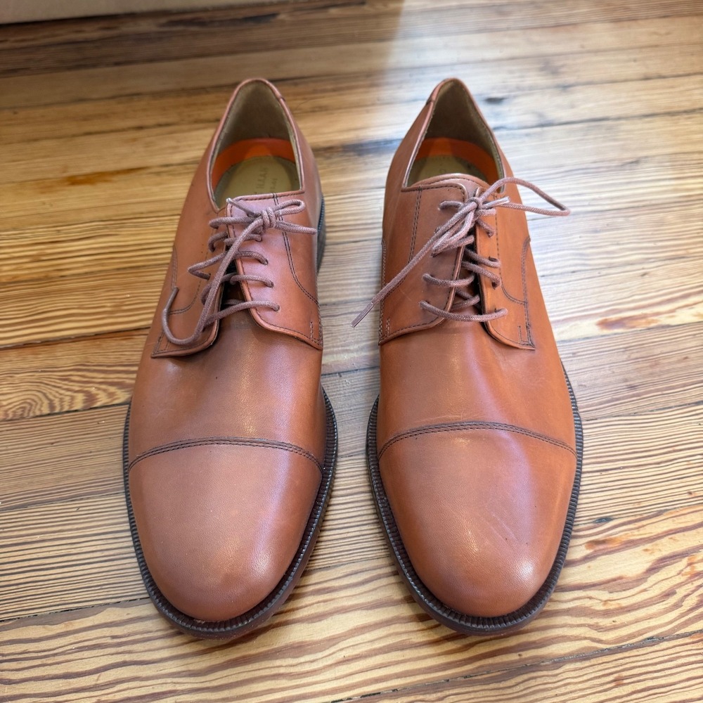 Cole Haan Shoes Mens Size 11.5 Grand.OS Cap Oxford Tan Brown Leather NEW